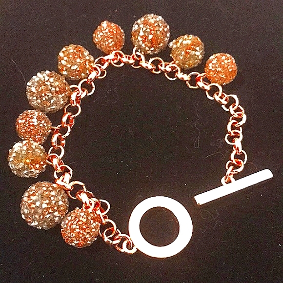 Gorgeous set Necklace and Bracelet Anne Klein. Gold Hardware - Picture 3 of 7